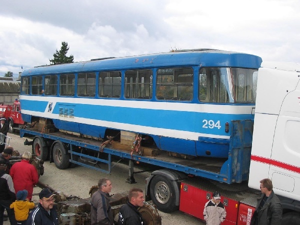 Trammi saabumine Järva-Jaani, 15. okt. 2005 Trammi saabumine Järva-Jaani, 15. okt. 2005